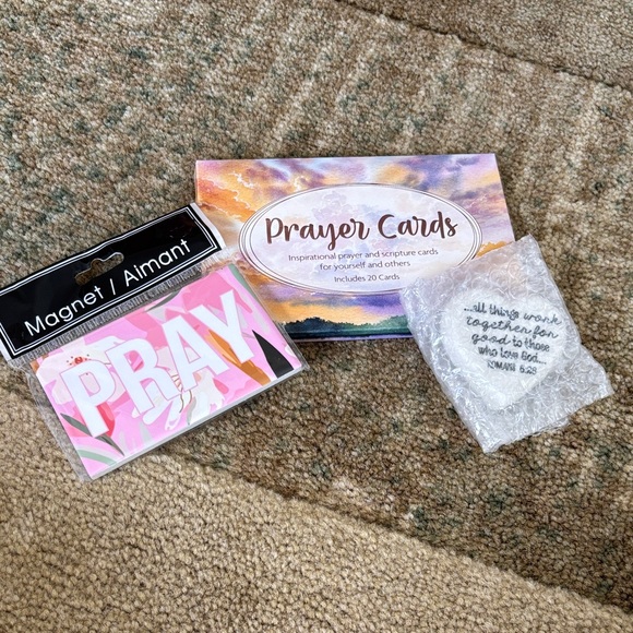 NWT. Prayer Cards and Magnet Set - Picture 2 of 9
